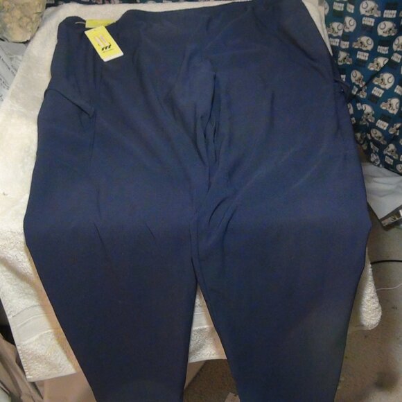 All In Motion Mens Nylon Thin Stretch Jogger Pants Utility Pockets Navy Blue XXL - Picture 8 of 11